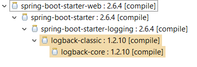 pom logback dependency